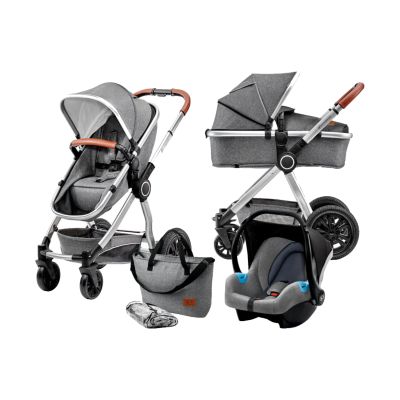 Kinderkraft Multipurpose 3 in 1 VEO Grey Incl Autostoel/Mom Bag