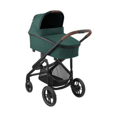 Maxi-Cosi Plaza+ Essential Green - Black Frame + Brown Leather