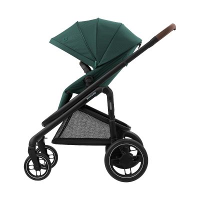 Maxi-Cosi Plaza+ Essential Green - Black Frame + Brown Leather