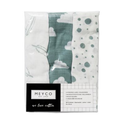 Meyco Multidoek Hydrofiel 3pack Feather Jade